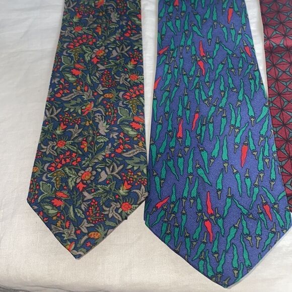MUSEUM OF FINE ARTS BOSTON Silk Ties-Lot of 3 - Picture 2 of 7